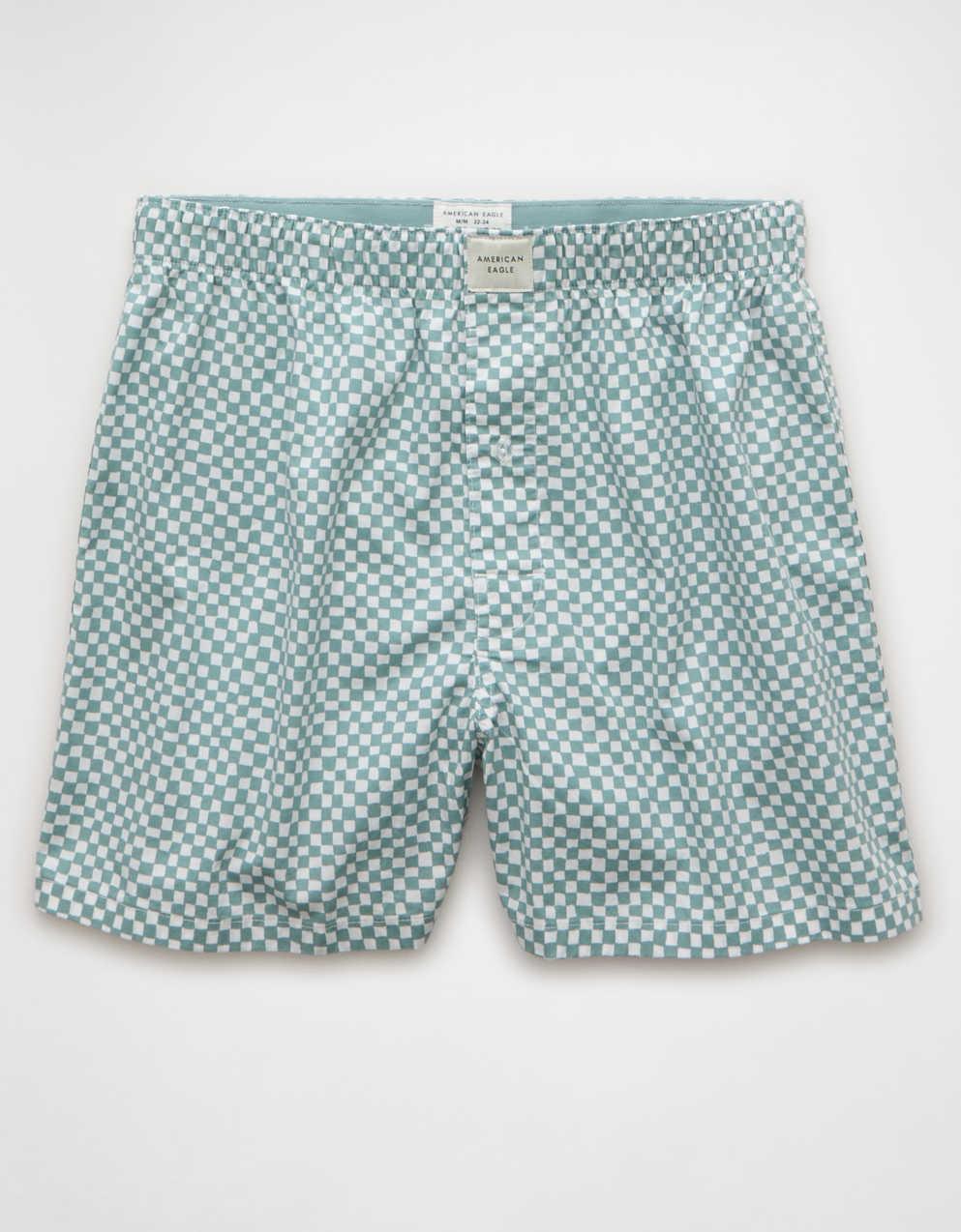 AEO Men's Checkerboard Stretch Boxer Short