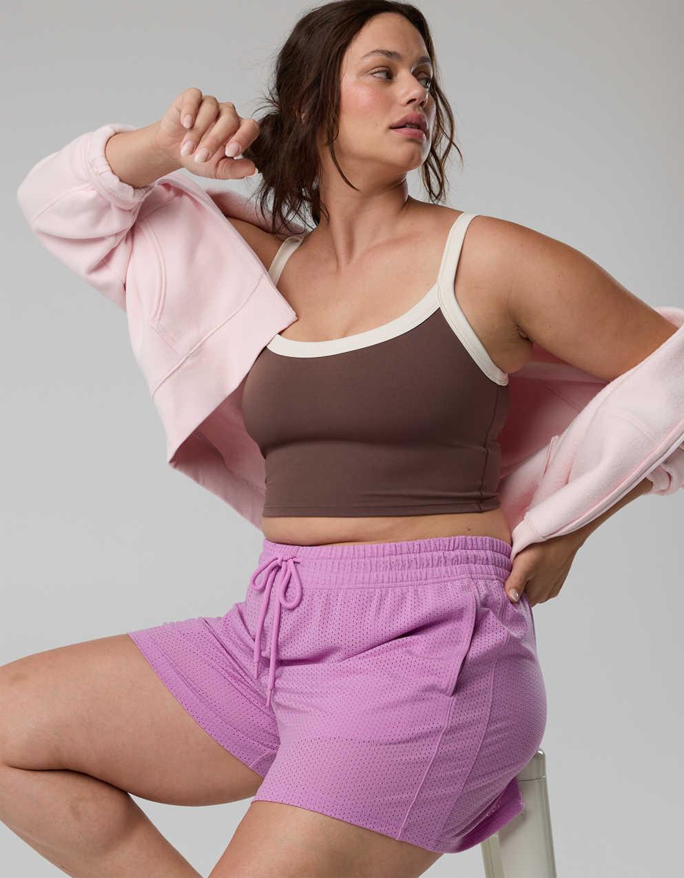 Offline By Aerie Real Me Low Key Ringer Longline Sports Bra