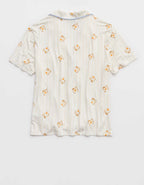 Aerie Real Soft® 短袖睡衣襯衫