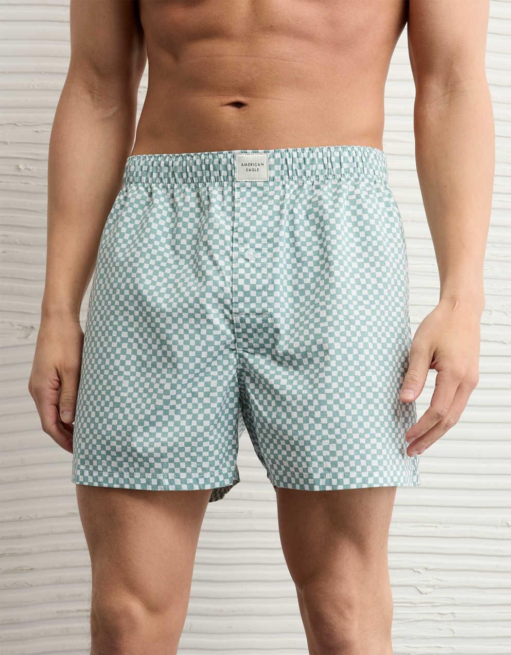 AEO Men's Checkerboard Stretch Boxer Short