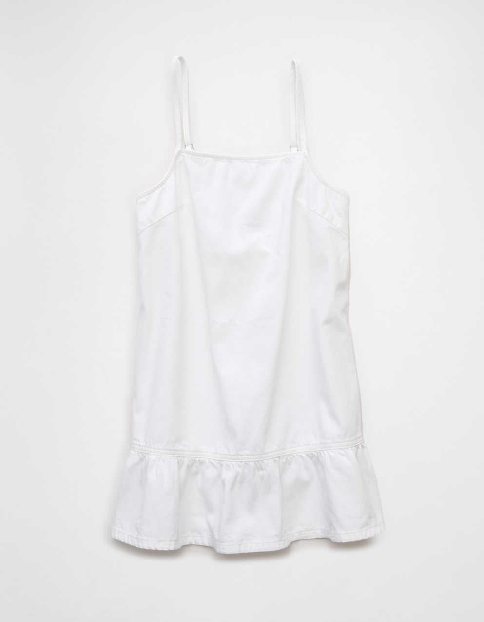 AE Denim Ruffle Mini Shift Dress