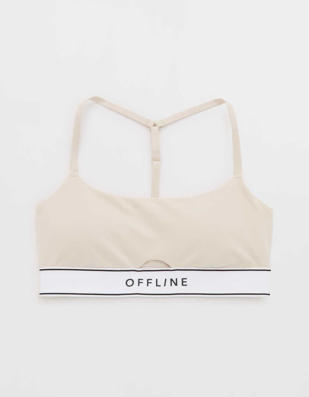 OFFLINE By Aerie The Hugger 標誌彈性運動胸圍