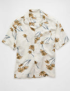 AE Relaxed Short-Sleeve Button-Up Shirt