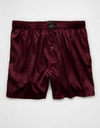 AEO Men's Solid Satin Pocket Boxer Short