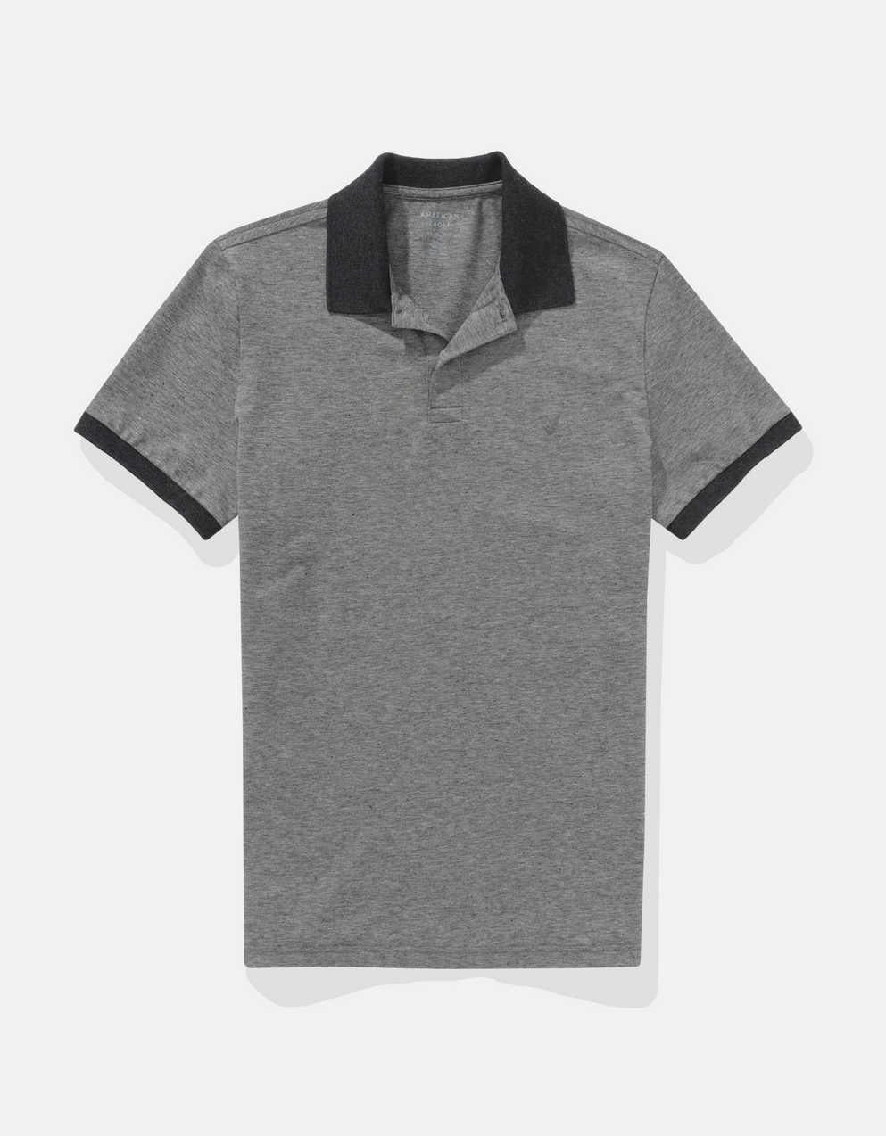 AE 修身休閒珠地布 Polo 衫