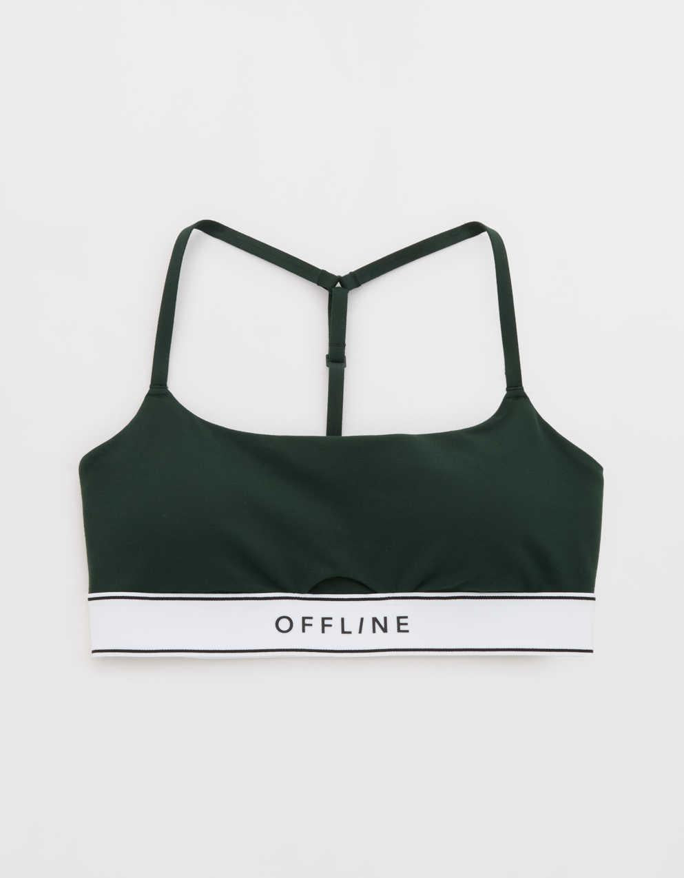 OFFLINE By Aerie The Hugger 標誌彈性運動胸圍