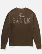 AE 寬身型長袖高領標誌圖案保暖 T 恤