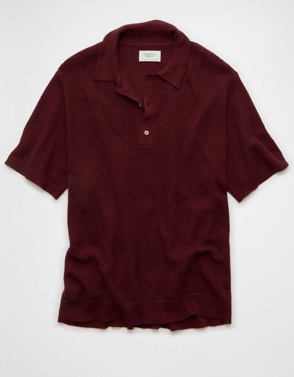 AE 珠地布針織 Polo 衫