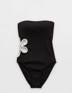 Aerie Daisy 班多全覆蓋羅紋連身泳裝