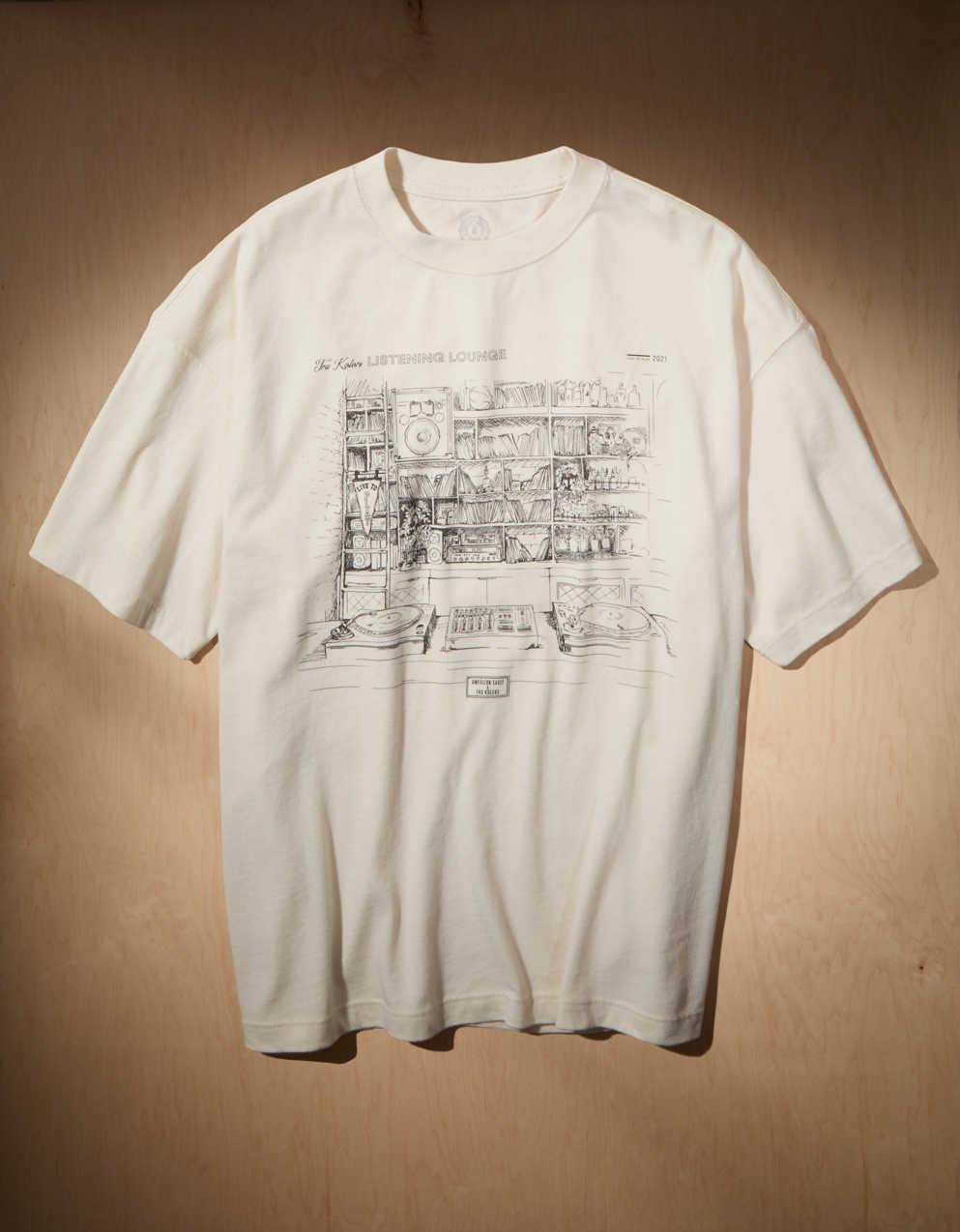 AE x Tru Kolors 休息室圖案 T 恤