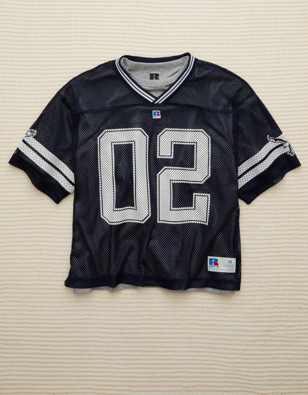 AE x Russell Athletic 圖案網布針織衫