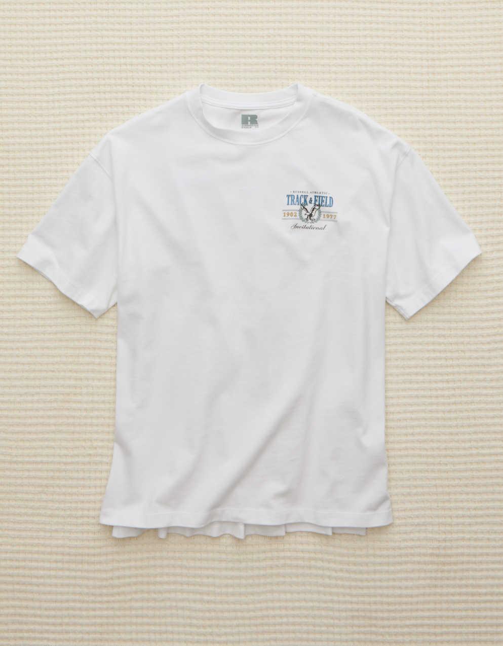 AE x Russell Athletic 重量級田徑圖案 T 恤