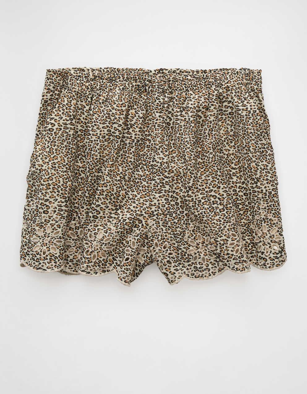 AE High-Waisted Leopard Short
