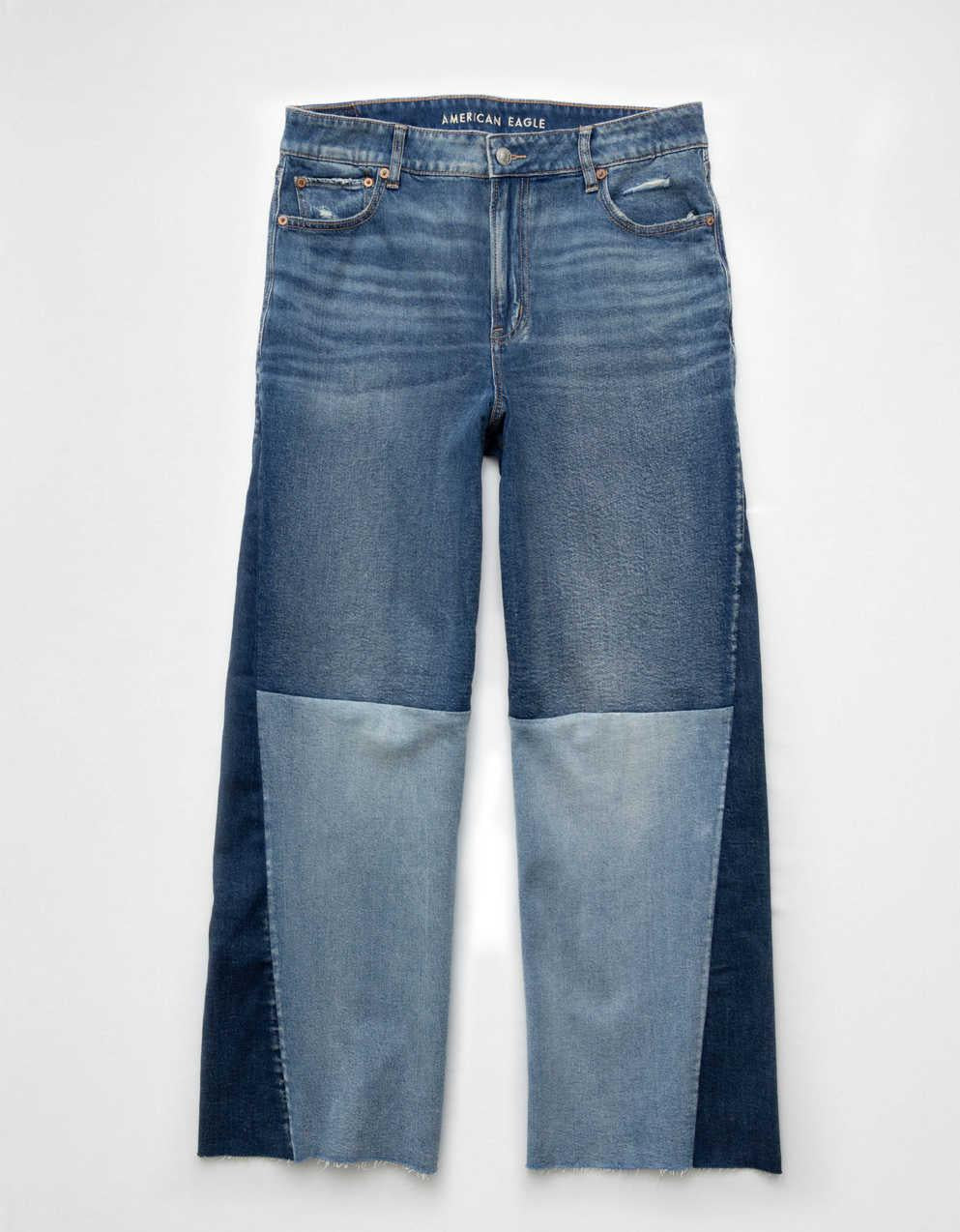 AE Stretch Super High-Waisted Baggy Wide-Leg Jean