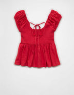 AE Sunchaser Babydoll Ruffle Tee