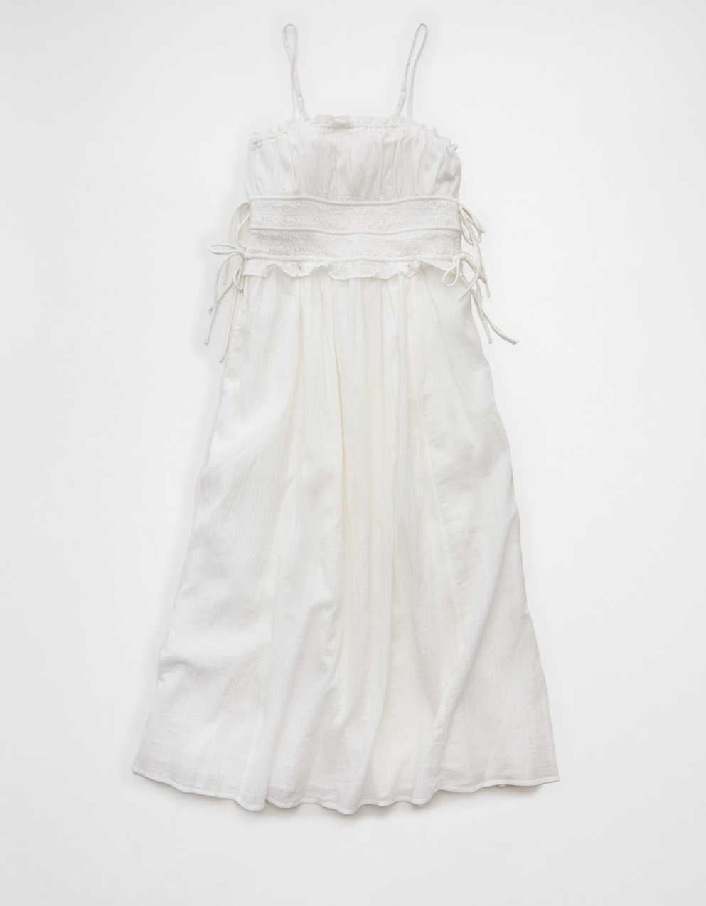 AE Corded Smocking Midi Dress