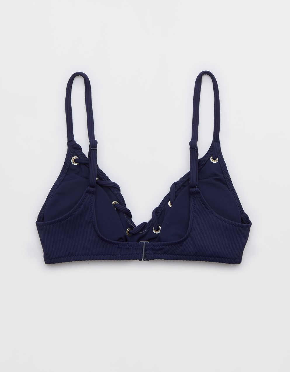 Aerie 羅紋 V 領比基尼上衣