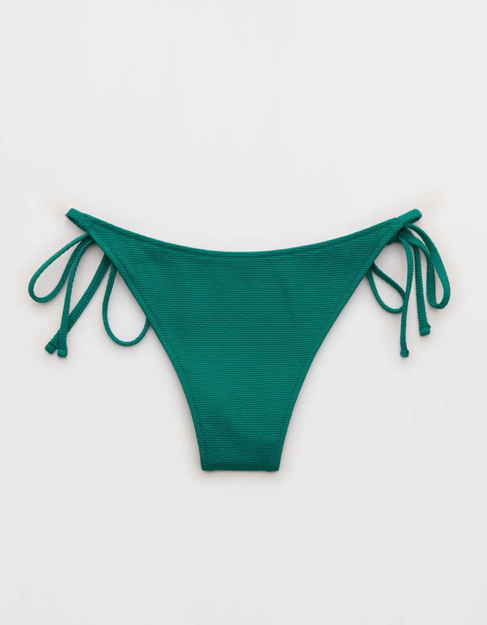 Aerie Pique 側綁帶比基尼泳褲