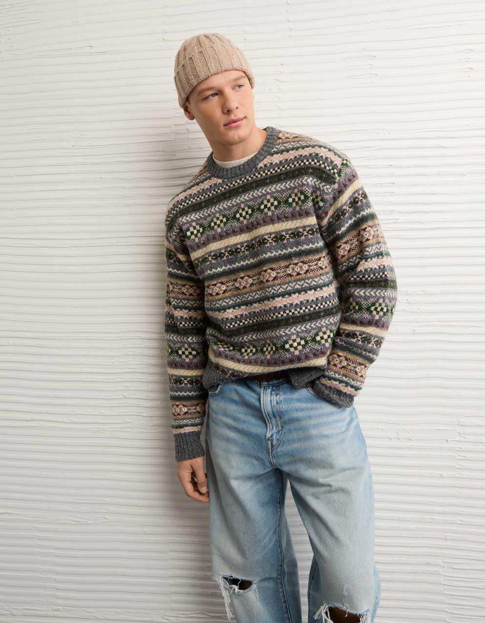 AE Cozy Cabin Fairisle冷衫