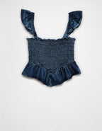 AE Bella Smocked Crop Top